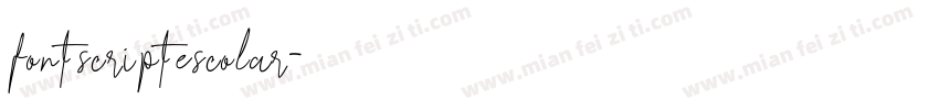 font script escolar字体转换